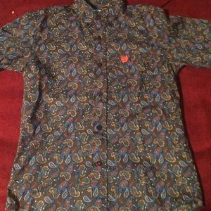 Boys Cinch Long Sleeve Button Up Shirt