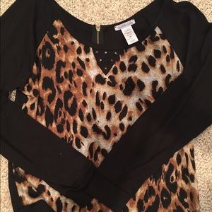 Charolette russe leopard shirt