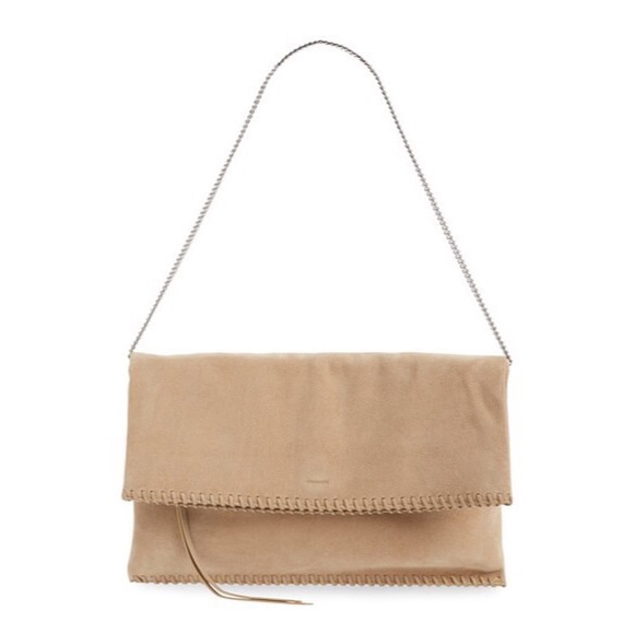 All Saints suede bag / clutch
