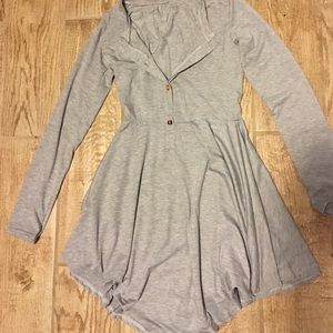 Long sleeve button up dress