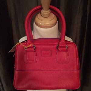 Baekgaard Red Leather Mini Satchel - New w/ Tags