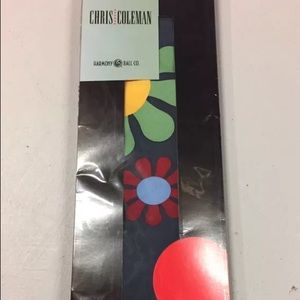 Chris Coleman Harmony Ball Neck Tie Blue Flowers