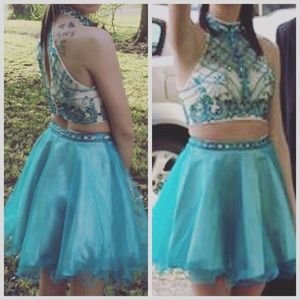 2 piece prom dress