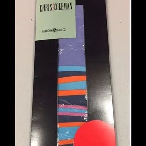 Chris Coleman Harmony Ball Neck Tie Purple Stripes