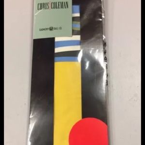 Chris Coleman Harmony Ball Neck Tie Yellow Stripes