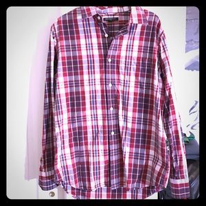 Plaid Button-Down Shirt
