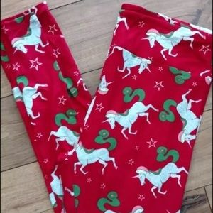 Lularoe holiday leggings TC