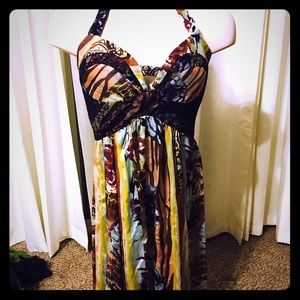 Dina bar-el silk halter dress size small