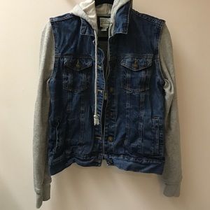 Forever 21 sweater/jean jacket
