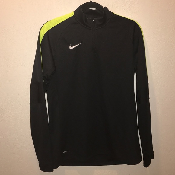 Nike Dri fit sweater neon yellow and black
