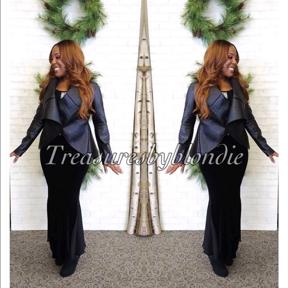 🎉🎉HP🎉🎉 Best Selling Black Faux Leather Jacket - Picture 3 of 5