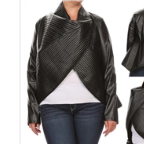 🎉🎉HP🎉🎉 Best Selling Black Faux Leather Jacket - Picture 5 of 5