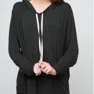 Brandy Melville Layla grey hoodie