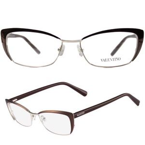 Valentino V2122 Cat Eye Frames - Brown (Color 210)