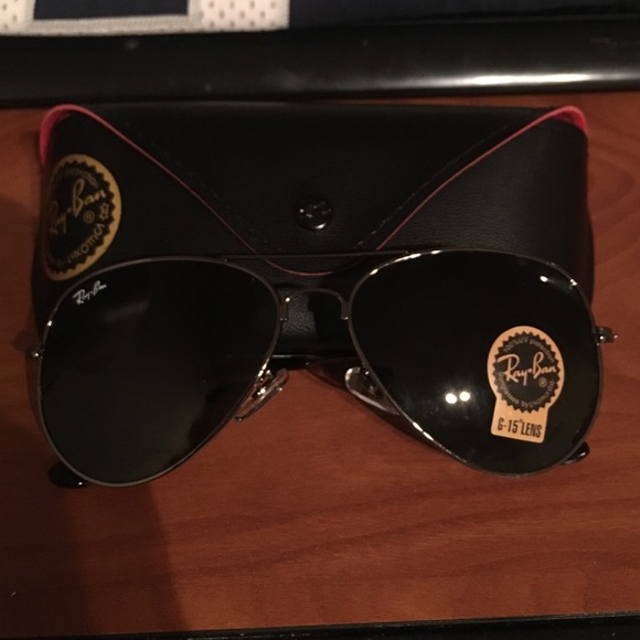 Ray-Ban Accessories - BLACK AND GRAPHITE RAYBAN SUNGLASSES 58MM