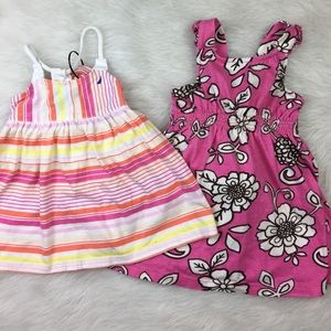 Nautica floral and striped sundress bundle