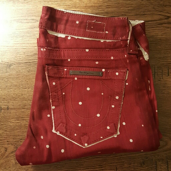 True Religion Polka Dot Jeans