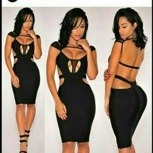 Black hot Miami styles bandage dress