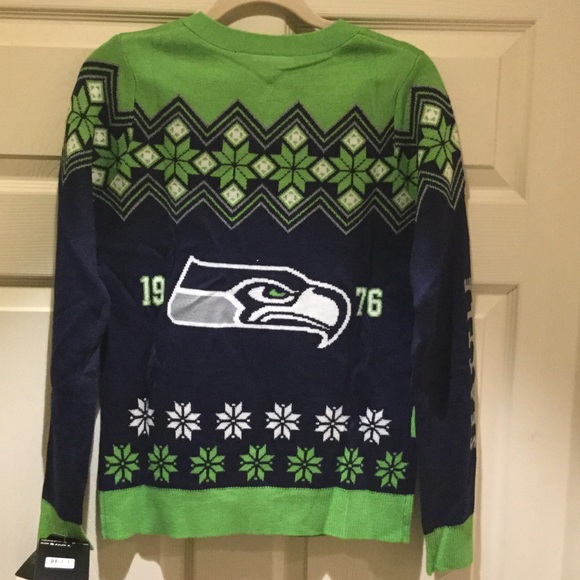 ❗HOURS LEFT❗Women's Seahawks Ugly CardiganSweater - Picture 2 of 4