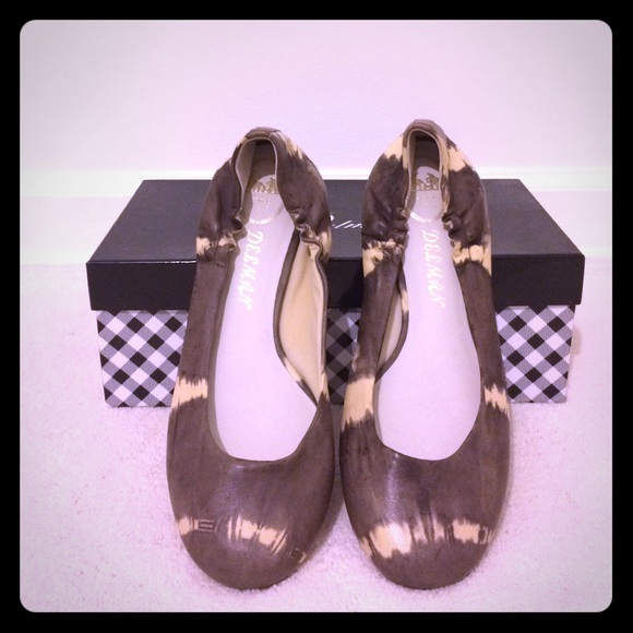 💥Delman Tie Dye Leather Ballet Flats