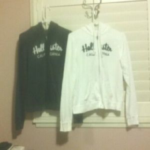 2 for $10 Dark Blue/White Hollister Hoodies