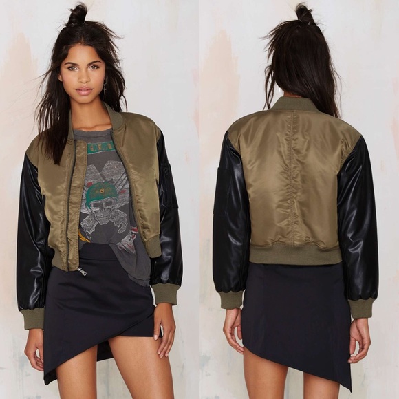 Nasty Gal Ray Bomber Jacket - Picture 2 of 4