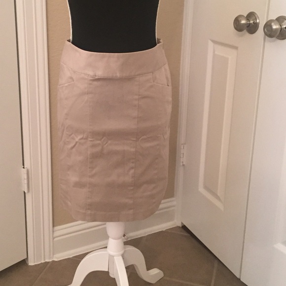 The Limited khaki Beige pencil skirt