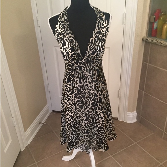 White House black market halter dress