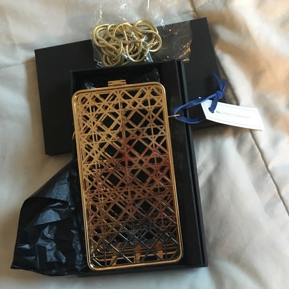 Rebecca Minkoff Gold cross body For i phone