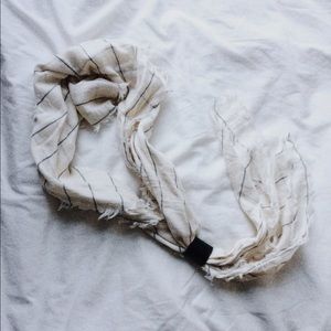 Madewell summer scarf with leather loop