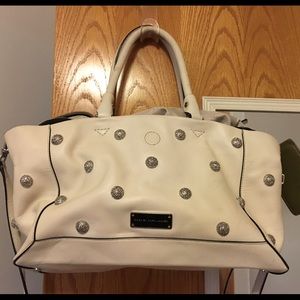 Marc Jacobs white leather stud bag. New condition