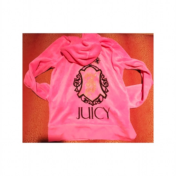 Gently used AUTHENTIC JUICY zip track jacket.