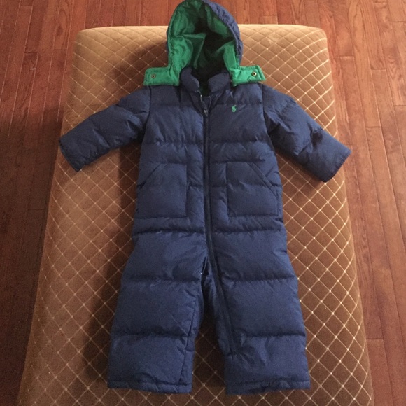 Authentic Polo Navy Blue one piece Polo snow suit