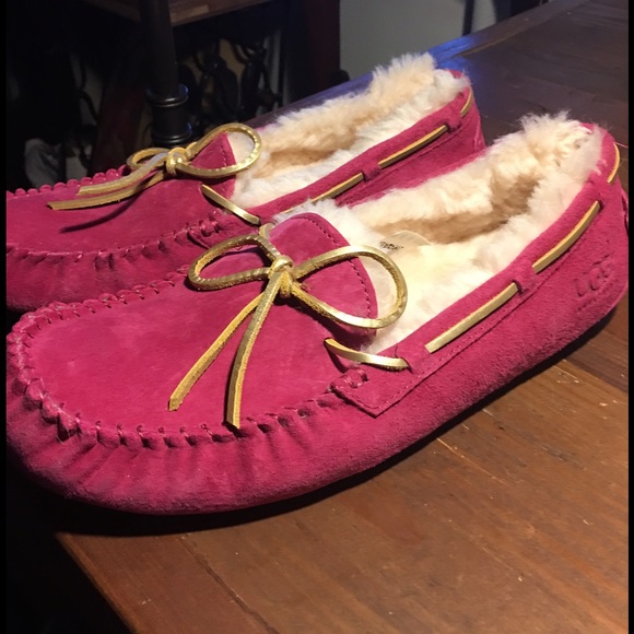 Brand New Pink UGG Moccasin Slippers