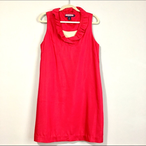 Vineyard Vines High-Collar Silk Dress