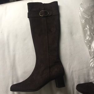 Cole haan brown suede boots.  New!
