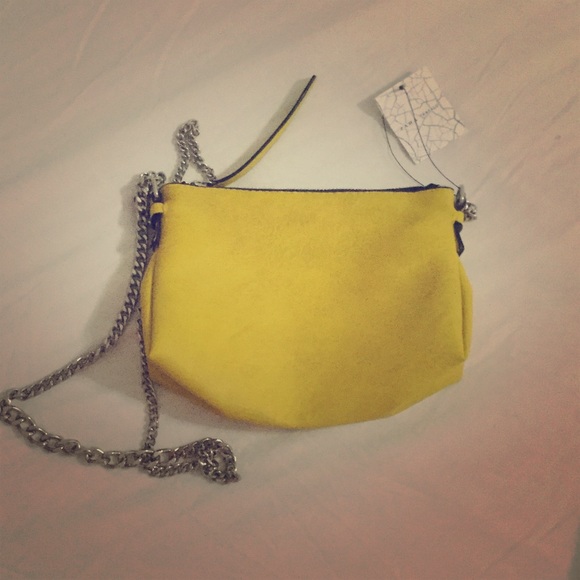 Crossbody TRF yellow ZARA mini bag