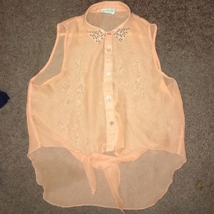 Peach Summer Top