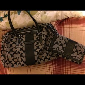 Coach purse with matching wallet