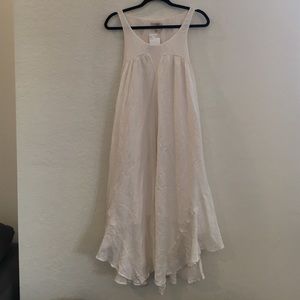 H&m Flowy ivory trapeze style dress