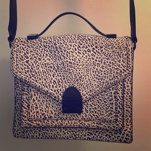Loeffler Randall Downtown Satchel in Blk/Wht