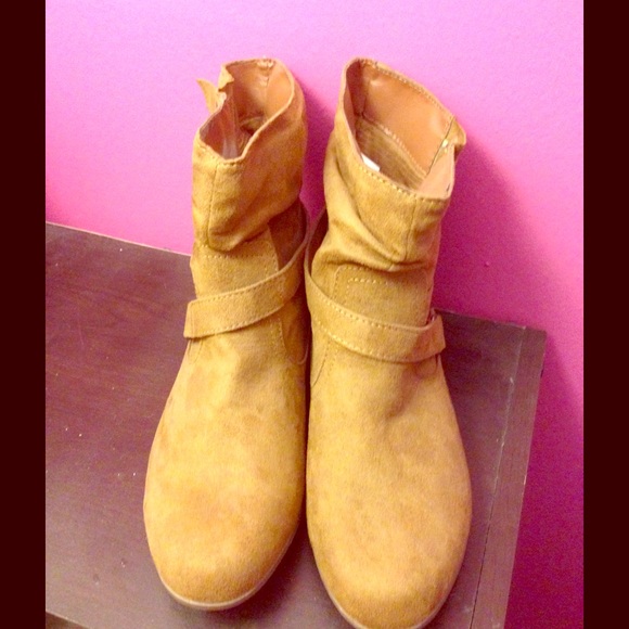 Tan ankle boots