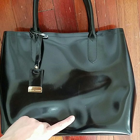 Black patent leather purse - Picture 4 of 4