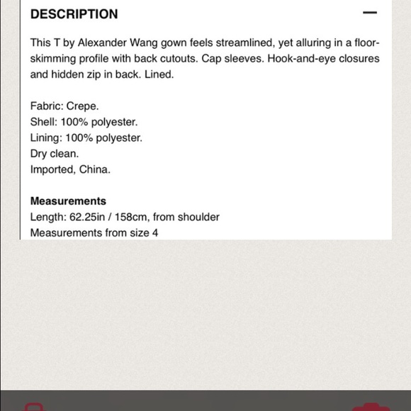 T BY ALEXANDER WANG OPEN BACK GOWN - Picture 4 of 4