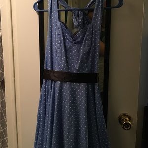 50s style pinup girl halter dress, fits size 12/14