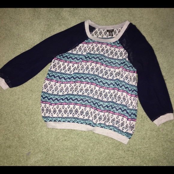 Tribal print top from Rue 21