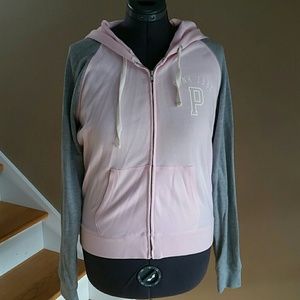 Victoria's Secret pink zip-up hoodie