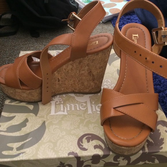 Limelight cork wedges - brown