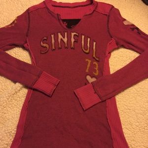 Small Reversible Sinful Thermal Long Sleeve