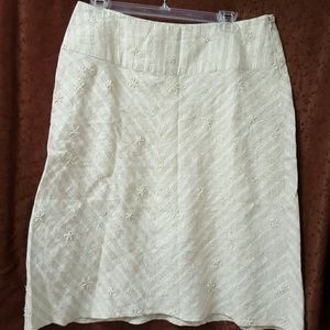 Women's Linen Beaded Skirt